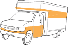 Beautiful Drawing of a uhaul that I did in 2010. Wow.
